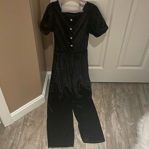 Girls velvet jumpsuit